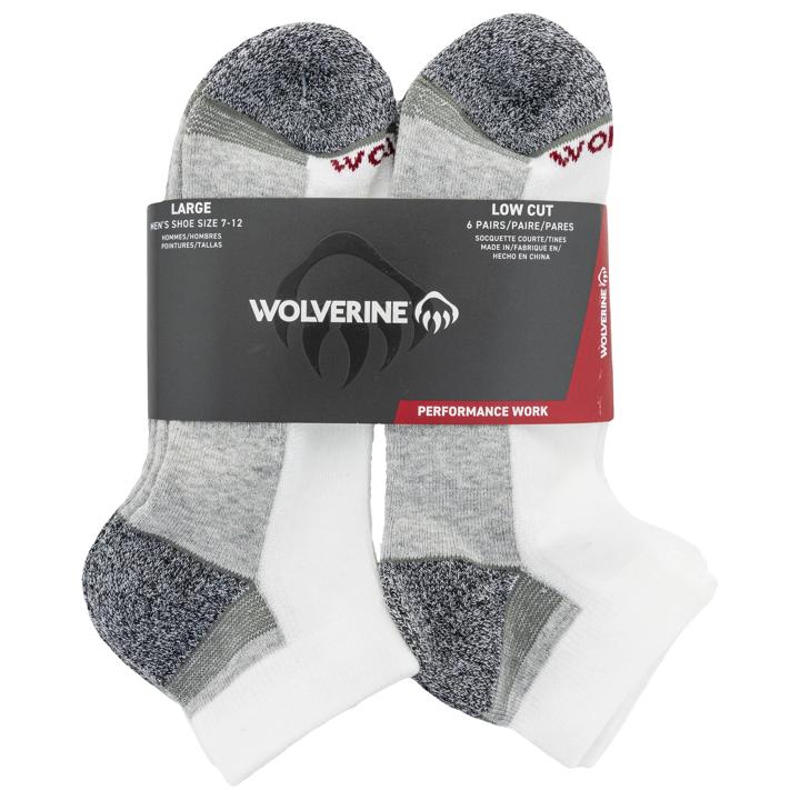 6-PK Performance Work Lowcut Sock - Socks | Wolverine