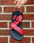 Mega Z/1 Wide-Strap Classic Sandal - Limited Edition, Red Bandana, dynamic 7