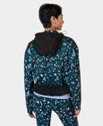 Ascend Whisper Anorak X Sweaty Betty, Blue Brushstroke Leopard/Black, dynamic 2
