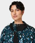 Ascend Whisper Anorak X Sweaty Betty, Blue Brushstroke Leopard/Black, dynamic 7