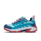 Moab Speed 2 Low Waterproof, Turquoise/Coral, dynamic 5