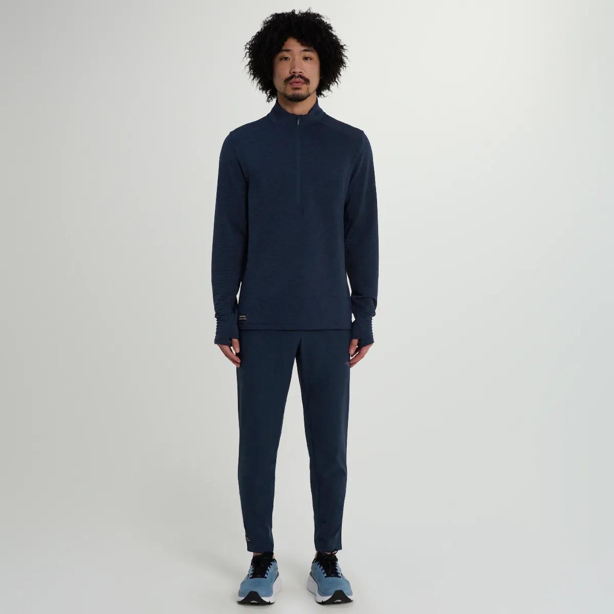 Triumph 3D 1/2 Zip, Navy Heather, dynamic 2