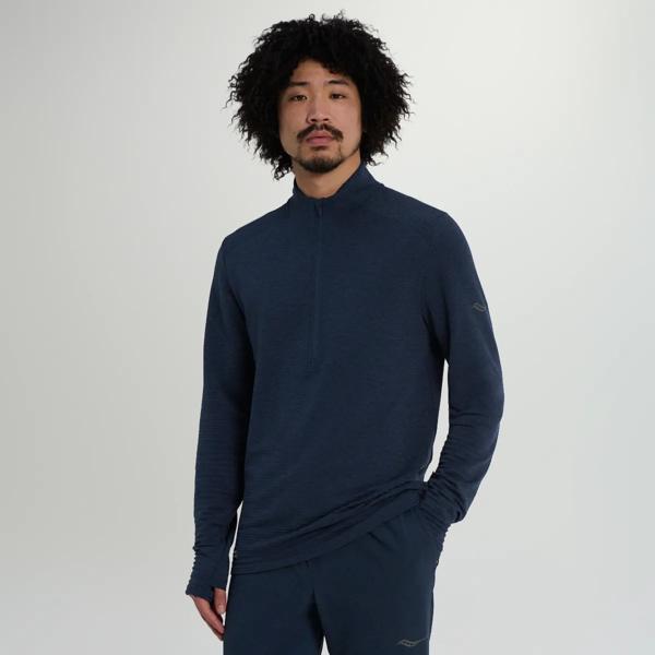 Triumph 3D 1/2 Zip, Navy Heather, dynamic