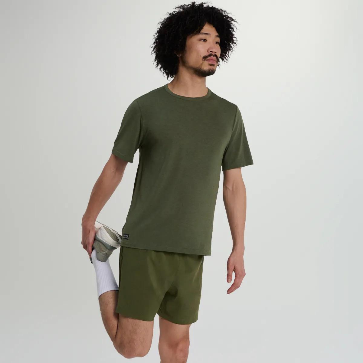 Stopwatch Short Sleeve, Fatigue Heather, dynamic 3