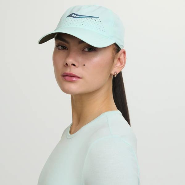 Outpace Petite Hat, Aqua, dynamic