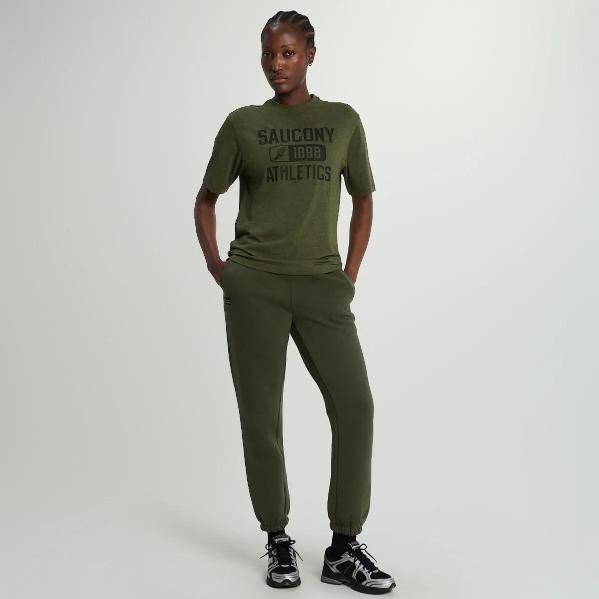 Recovery Short Sleeve, Fatigue Heather Graphic, dynamic