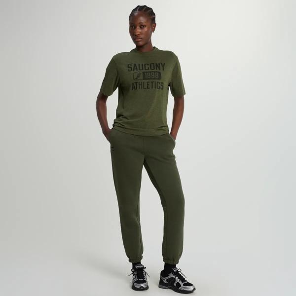 Recovery Short Sleeve, Fatigue Heather Graphic, dynamic