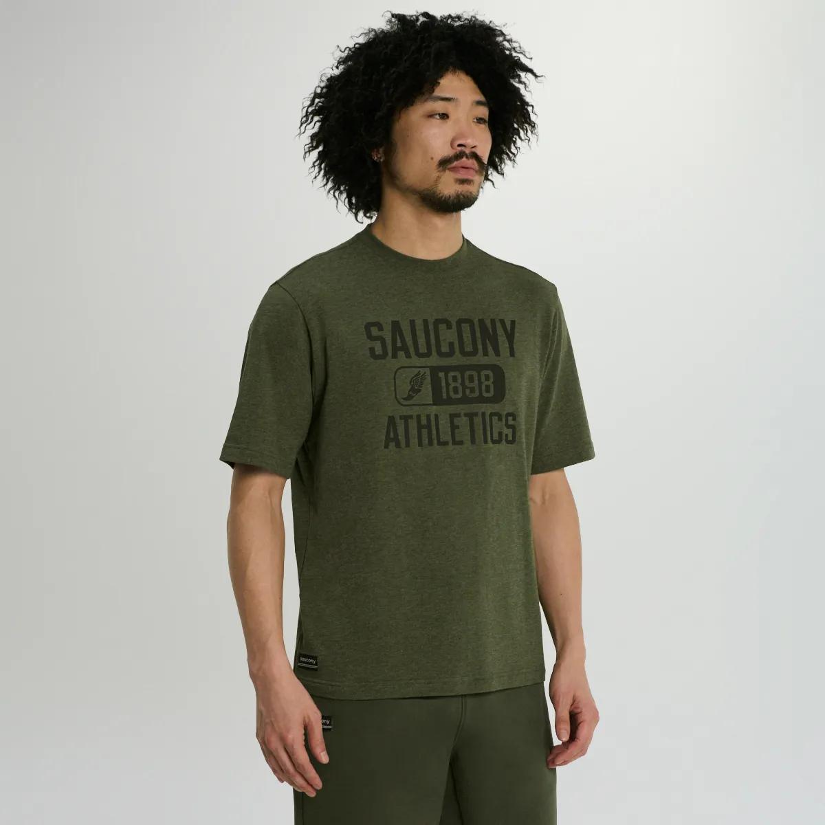 Recovery Short Sleeve, Fatigue Heather Graphic, dynamic 2