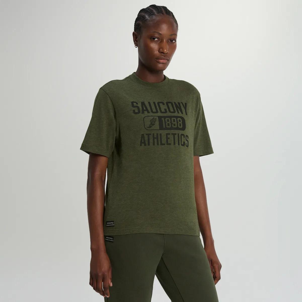 Recovery Short Sleeve, Fatigue Heather Graphic, dynamic 5