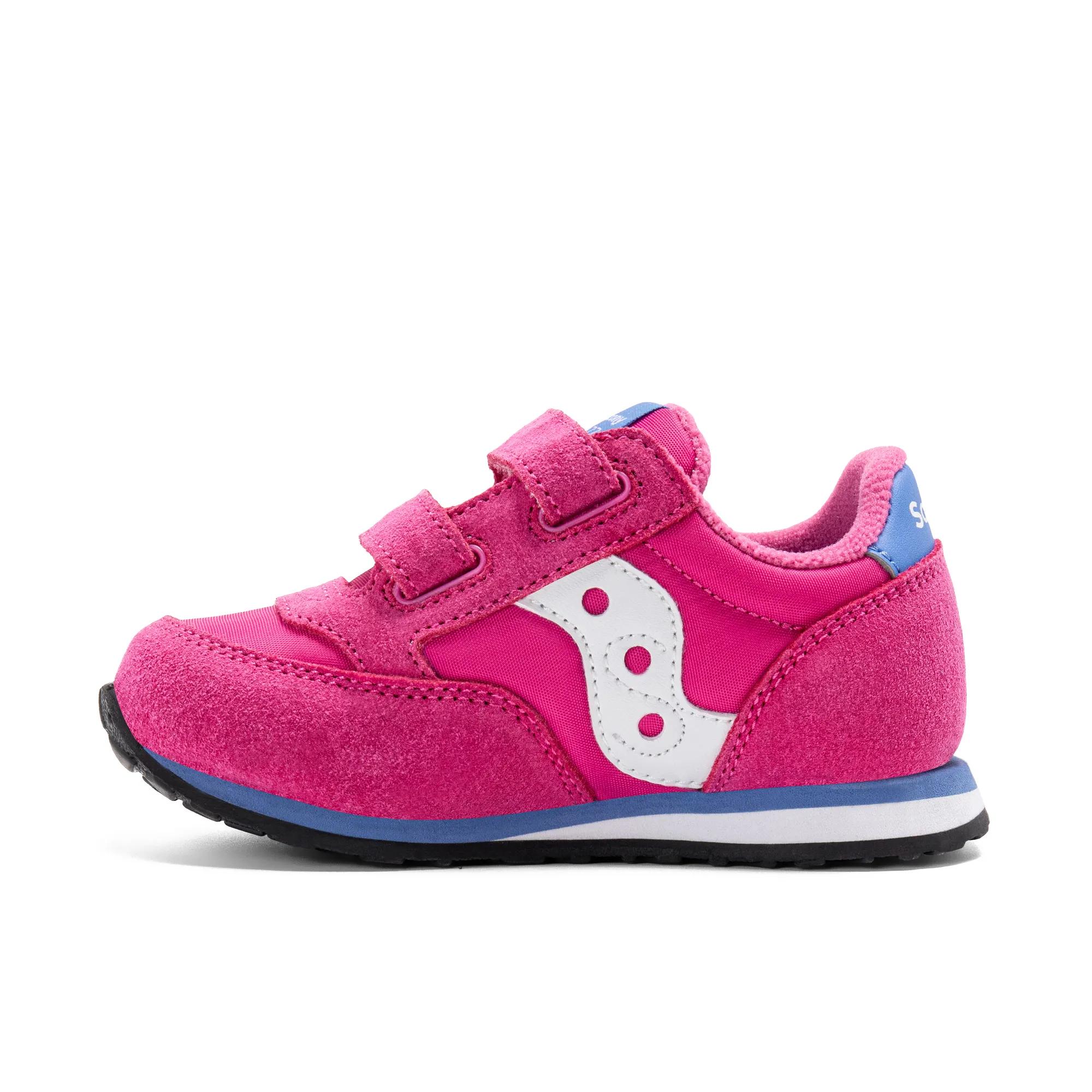 Jazz Hook & Loop Sneaker, Magenta, dynamic 3