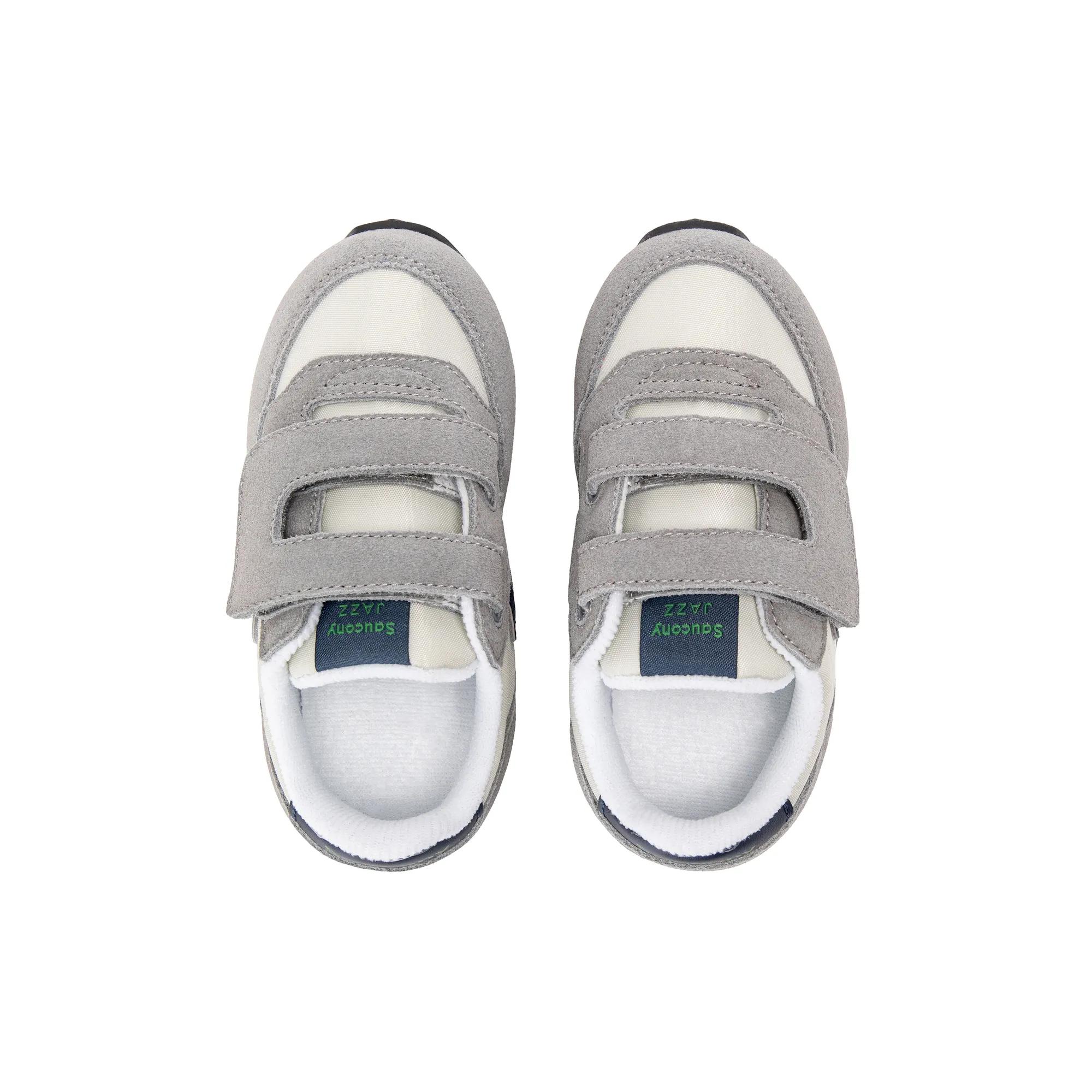 Baby Jazz Hook & Loop Sneaker, Grey/Navy/Green, dynamic 5