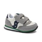 Baby Jazz Hook & Loop Sneaker, Grey/Navy/Green, dynamic 2