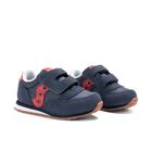 Baby Jazz Hook & Loop Sneaker, Navy / Red, dynamic 2