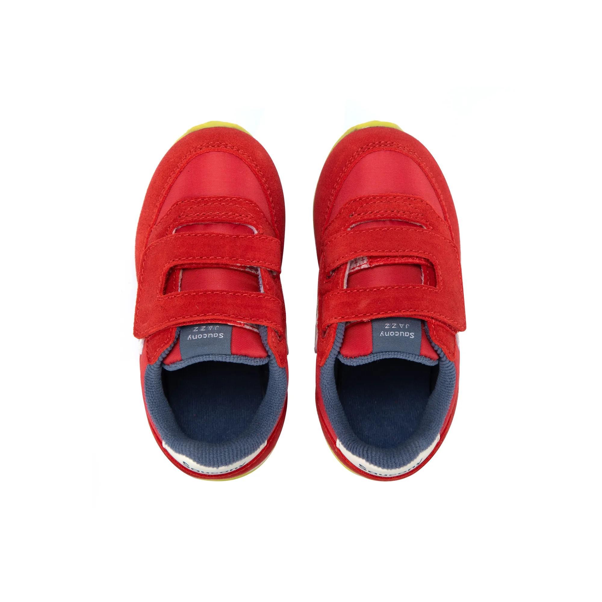 Baby Jazz Hook & Loop Sneaker, Red/Blue/Lime, dynamic 5