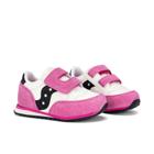 Baby Jazz Hook & Loop Sneaker, Ivory/Pink, dynamic 2