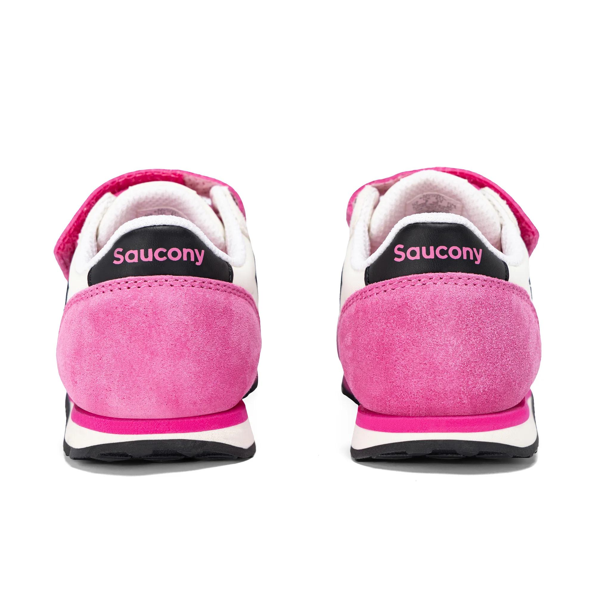 Baby Jazz Hook & Loop Sneaker, Ivory/Pink, dynamic 4
