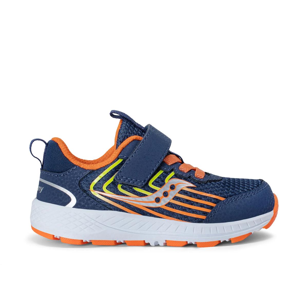 Wind 3.0 Jr. A/C Sneaker, Navy/Orange, dynamic 1