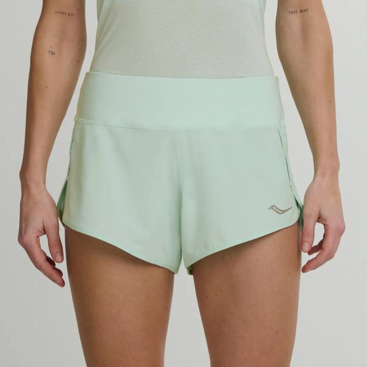 Outpace 2.5" Split Short, Aqua, dynamic