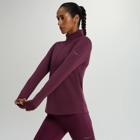 Triumph 3D 1/2 Zip, Eggplant Heather, dynamic 1
