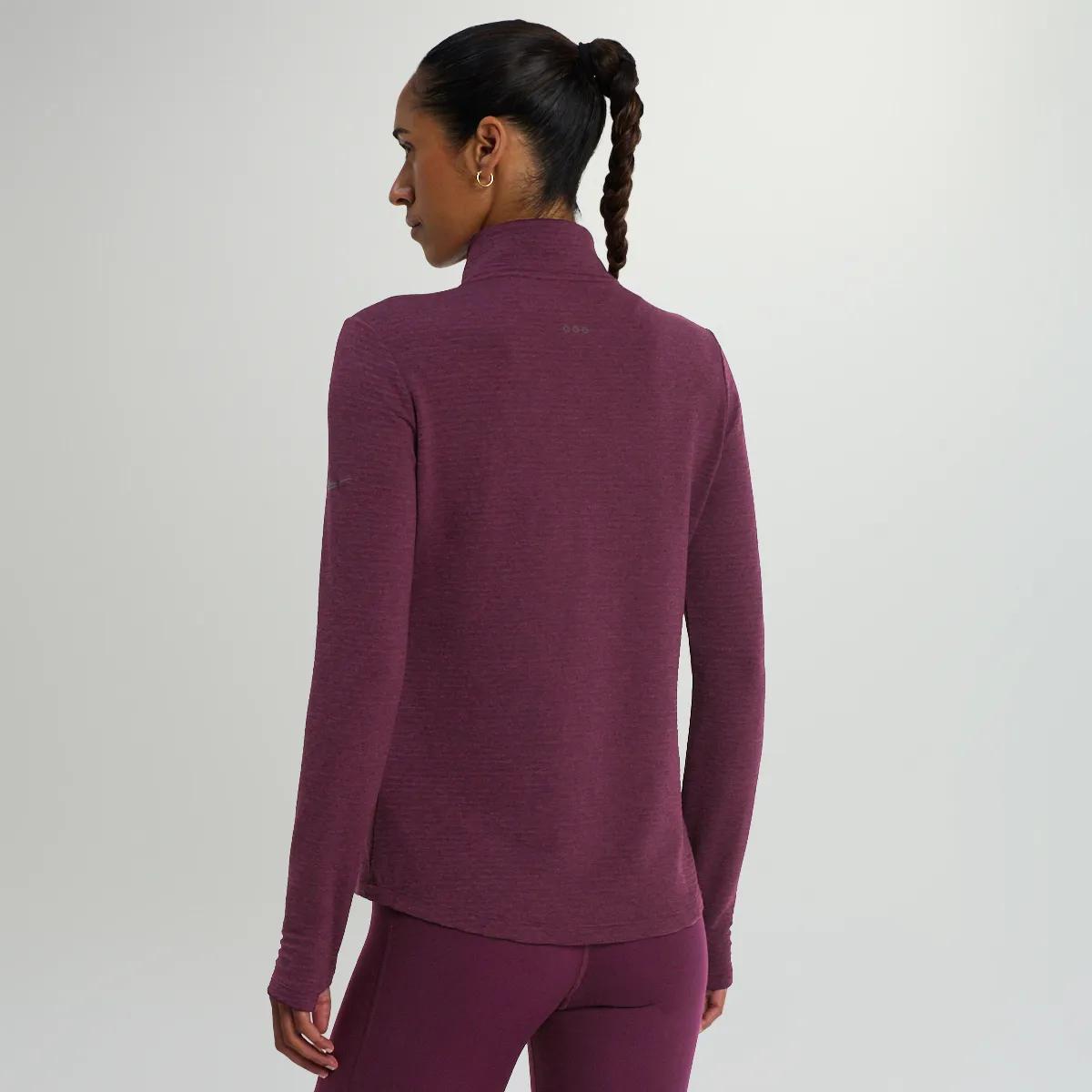 Triumph 3D 1/2 Zip, Eggplant Heather, dynamic 3