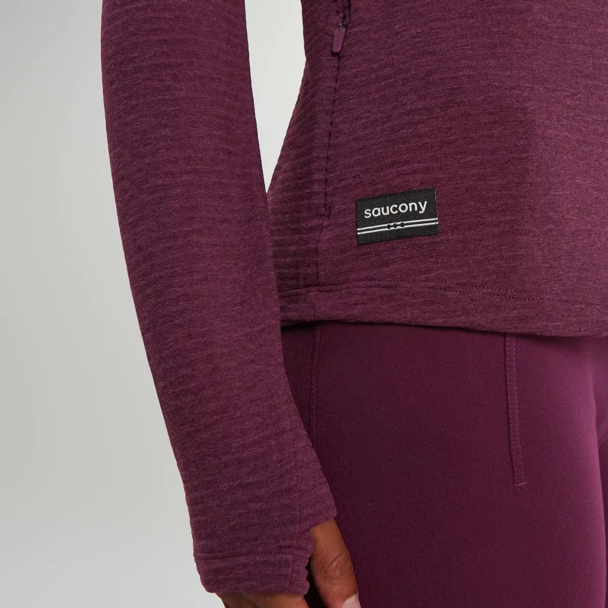 Triumph 3D 1/2 Zip, Eggplant Heather, dynamic 4