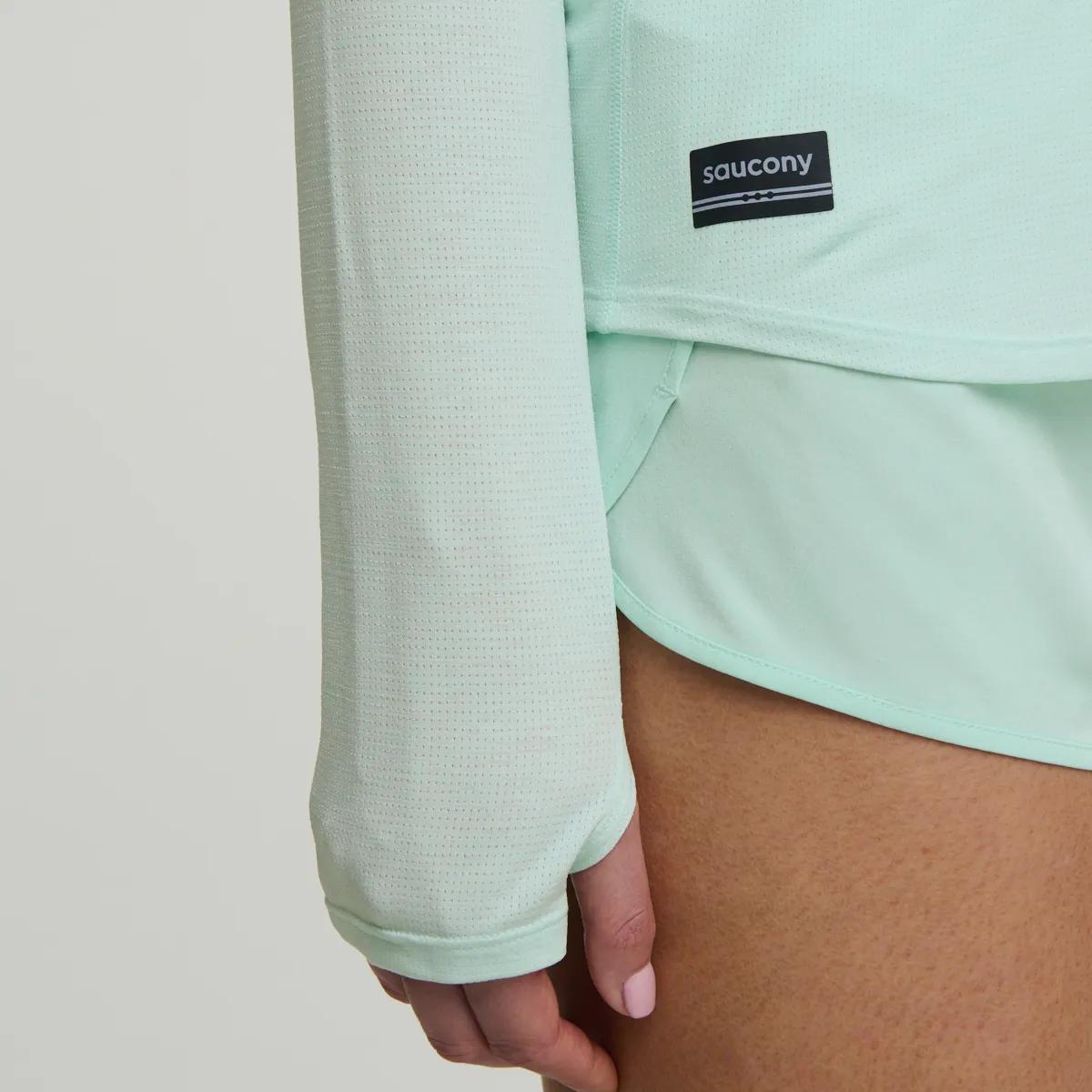 Stopwatch Long Sleeve, Aqua Heather, dynamic 4