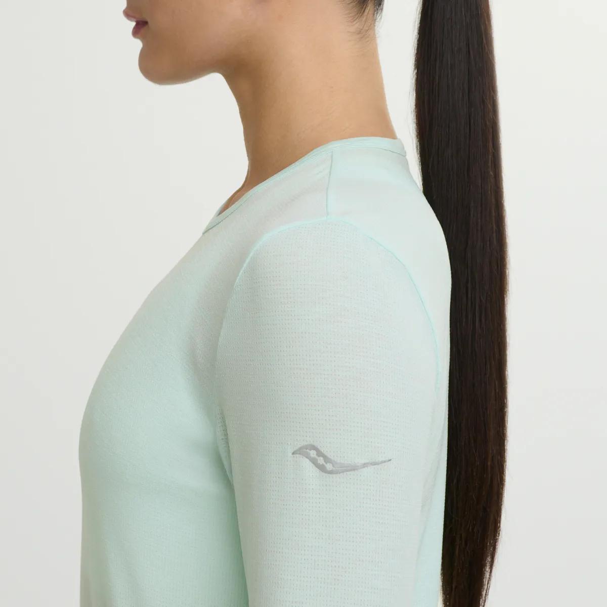 Stopwatch Long Sleeve, Aqua Heather, dynamic 5