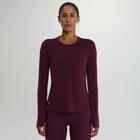 Stopwatch Long Sleeve, Eggplant Heather, dynamic 3