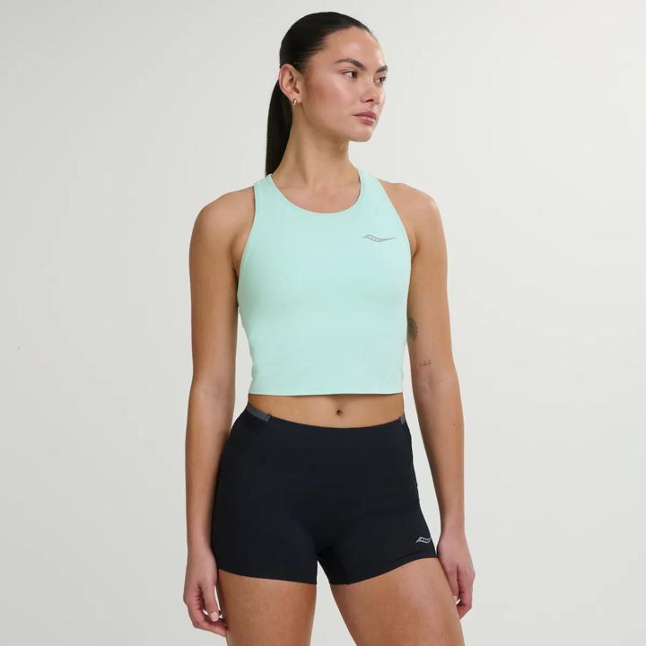 Endorphin Crop Top, Aqua, dynamic
