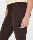 Ascend Power Cargo Workout Legging X Sweaty Betty, Cacao Brown, dynamic 7